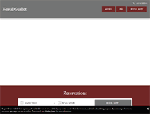 Tablet Screenshot of hostalguillot.com
